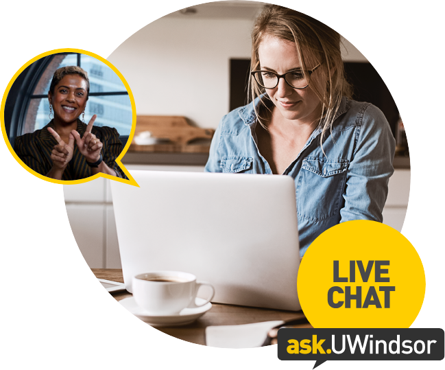 Student talking with a Student Recruiter through video chat